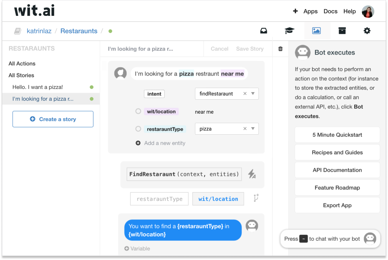 wit.api nlp engine