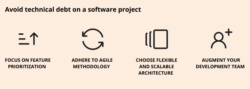 avoid technical debt